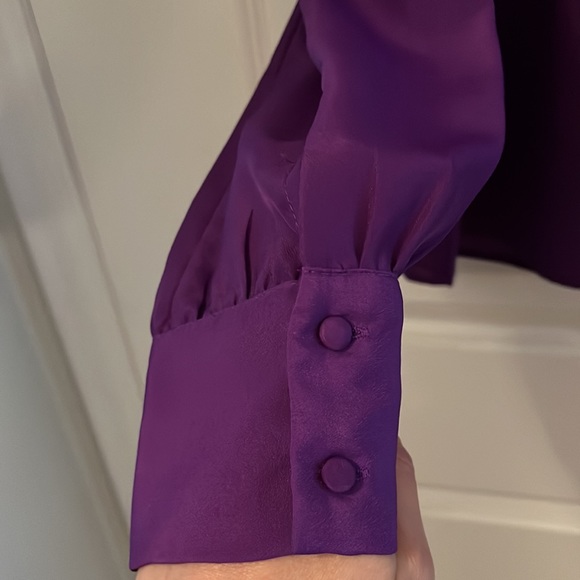 J. Crew Factory, Medium Purple Blouse - Picture 2 of 7
